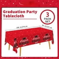 thumbnail image 3 of 3Pcs Graduation Party Decorations, Gongrats Grad Tablecover for Graduation Party Supplies, 54x108inch, 3 of 7