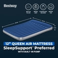 thumbnail image 3 of Bestway SleepSupport Air Mattress Queen 12” with Built-in AC Pump, 3 of 9