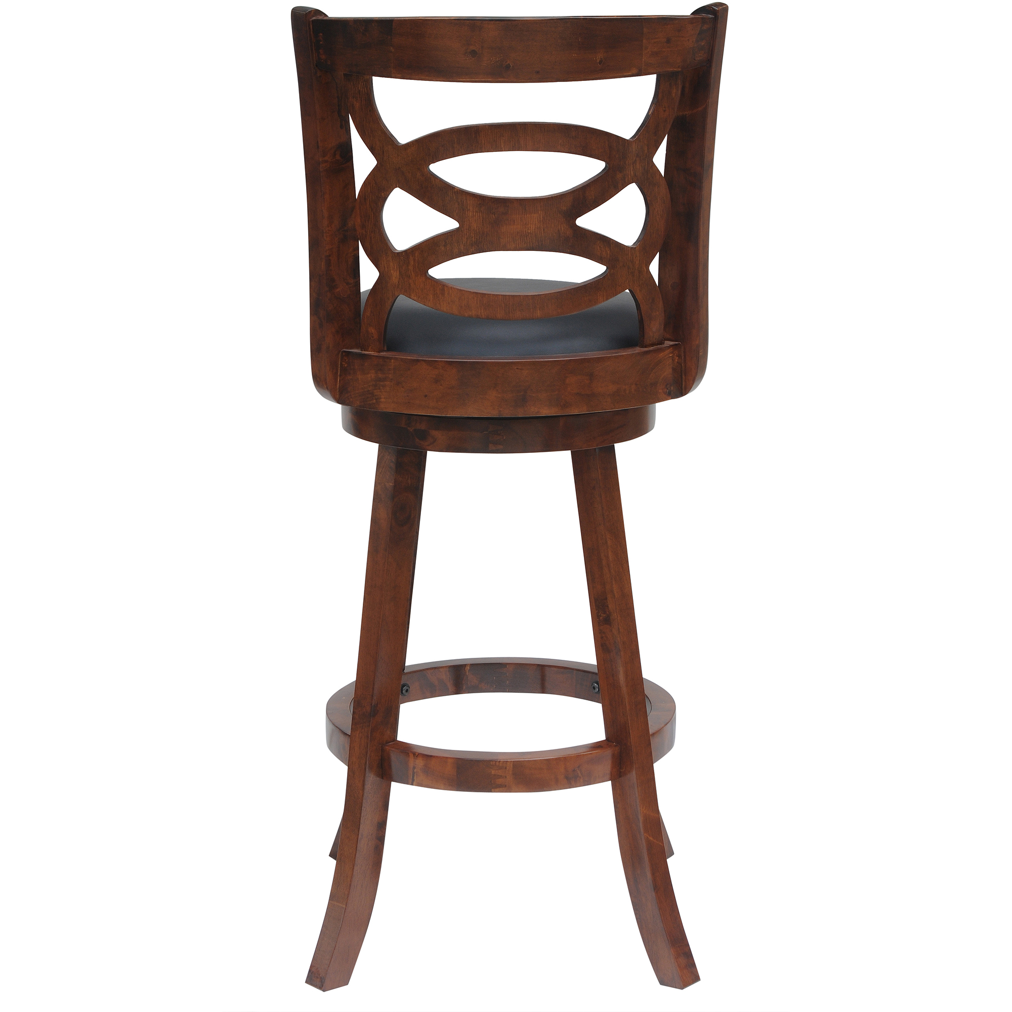 Boraam Siena 29in. High Back Swivel Wood Bar Stool - Walnut Finish - image 4 of 4