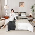 thumbnail image 4 of Homewish Modern Fashion Abstract Bedding Comforter Set, Minimalst Minimalism Twin Comforter Sets, Teens Adult Women Men Reversible Bedding Set, Super Cozy Room Decor, 2-Piece, 4 of 8