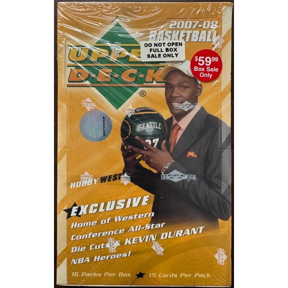 2007/08 Upper Deck Basketball Hobby Box Factory Sealed
