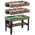 thumbnail image 1 of 48 in. Combo Game Table, Air Hockey, Foosball and Billiards, Multi Game Table by MD Sports, 1 of 10
