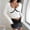 White, variant on Qulqfy Women's Crop Blouses Boat Neck Long Sleeve Black Lace Blouses Party Tight Tops for Women L
