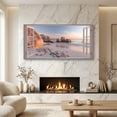 thumbnail image 3 of Beach Window Canvas Wall Art - Large Coastal Picture Landscape Canvas Prints Tropical Sea Paintings, Horizontal Summer Seascape Artwork for Living Room Bedroom, 3 of 7