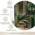 thumbnail image 6 of Dark Green Boho Shower Curtain Retro Mid Century Bathroom Minimalist Tropical Modern 72Wx72L Inches Bath Accessories Art Home Decor Fabric 12 Pack Hook, 6 of 6