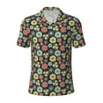 thumbnail image 2 of Daiia Daisies Flowers Pattern Men’s Polo Shirts,Solid Deck Shirt,Classic Fit, Breathable Cotton Polo for Casual and Sport Wear-XX-Large, 2 of 7