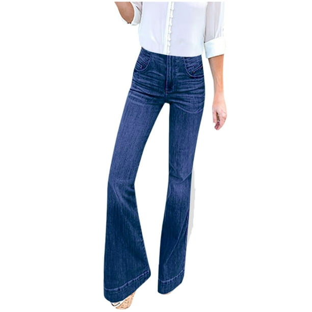 jovati Lightweight Pants Women Women Hight Waisted Wide Leg Jeans Stretch  Slim Pants Length Jeans