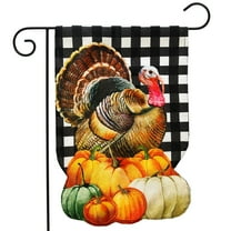 Briarwood Lane Harvest Turkey Burlap Garden Flag