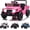 Rose Pink, variant on Garvee Licensed Toyota 12V Kids Ride-On Truck 4WD Remote Control All-Terrain Electric Car