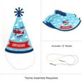 thumbnail image 5 of Taking Flight - Airplane - Cone Happy Birthday Party Hats for Kids and Adults - Set of 8 (Standard Size), 5 of 6