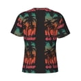 thumbnail image 6 of Vsdgher Go Surfer Print Men's Dry Fit Mesh Athletic Shirts Moisture Wicking Tennis T-Shirt Tops, 6 of 9
