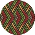 thumbnail image 1 of Ahgly Company Machine Washable Indoor Round Transitional Hazel Green Area Rugs, 6' Round, 1 of 1