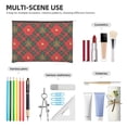 thumbnail image 4 of Susaid Christmas Plaid Flower Print Makeup Mini Bags for Women Multi Color Cosmetics Bag Travel Toiletry Bag Pencil Pouch Blank Makeup Bags with Zipper, 4 of 7