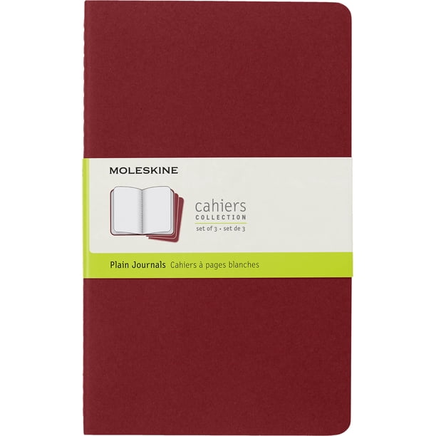 Cuaderno Moleskine Cahier Grande 13 x 21 cm Rayado, Pack de 3