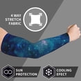 thumbnail image 6 of Compression Arm Sleeves Cooling For Men Women Galaxy Nebula Space Sun Protection Sleeve Baseball Athletic Basketball Sleeve Cover, 6 of 6