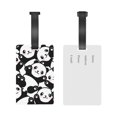 thumbnail image 5 of Daiia Seamless Pattern Cute Panda Durable Luggage Tags with Secure Strap Travel ID Tags Suitcase ID Tags Bag Identification Tags - Easy Identification for Men and Women, 5 of 8