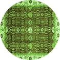 thumbnail image 1 of Ahgly Company Indoor Round Abstract Green Modern Area Rugs, 6' Round, 1 of 4