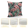 thumbnail image 4 of Orinice Flamingos Palm Leaves Decorative Throw Pillow Cover for Home Couch Living Room Sofa Square Summer Printed on Both Sides 1PC 12x12in, 4 of 5