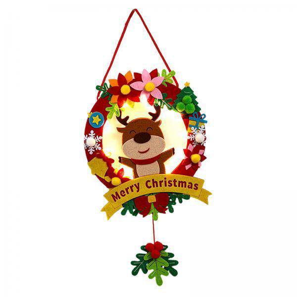 3xNavidad Corona Colgante Creativo Guirnalda De Vacaciones Para Hotel Jardín Chimenea Estilo B
