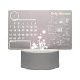 thumbnail image 1 of Tablero Notas Con Nocturna LED Creativo USB Borrable Bolígrafo (calendario 1 Color), 1 of 8