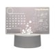 thumbnail image 1 of Tablero Notas Con Nocturna LED Creativo USB Borrable Bolígrafo (calendario 1 Color), 1 of 8