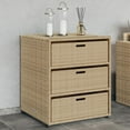 thumbnail image 1 of vidaXL Armoire de Rangement de Jardin Beige 55x59x69 cm Rotin Synthétique, 1 of 5