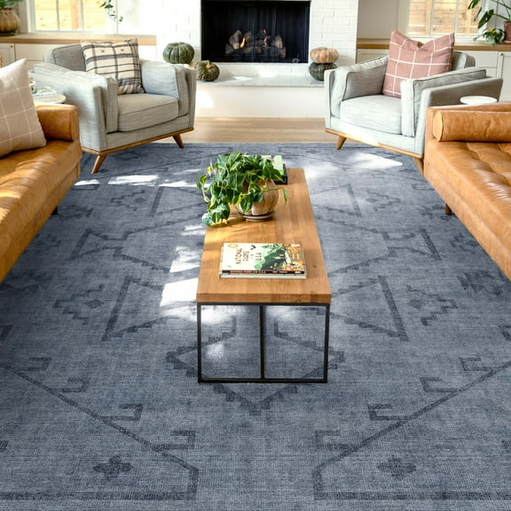 Well Woven Apollo Flatwoven Bottineau Navy Blue 7'7" x 9'10" Area Rug