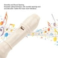 thumbnail image 3 of 8 Hole Soprano Recorder Instrument German Style C Key Flute ABS Detachable Design Exquisite Craftsmanship Comfortable Playability Convenient Storage Black with Protective Case for, 3 of 7
