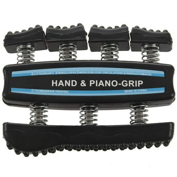 Finger Strengthener Hand Piano Grip Exerciser Finger Power Trainer Gripper Hand Workout Therapy Rehabilitatio Gym Equipment,1*Finger Strengthener,Black