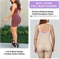 thumbnail image 4 of Irisnaya Waist Trainer Bodysuit for Women Shapewear Tummy Control Full Body Shaper High Waist Open Bust Butt Lifter Thigh Slimmer Corset(Beige Large), 4 of 7