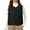 Black, variant on Breezora Women's Winter Sleeveless Lightweight Cotton Vest Jacket with Down Insulation for Easy Layering and Trendy Fashion XXL Size Black