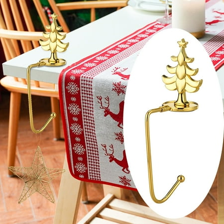 

YEHGEQ Clearance! Christmas Fireplace Sock Hook Snowflake Metal Hook Christmas Hook