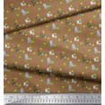 thumbnail image 2 of Soimoi Cotton Cambric Fabric Dot & Cat Animal Print Sewing Fabric Yard 42 Inch Wide, 2 of 3