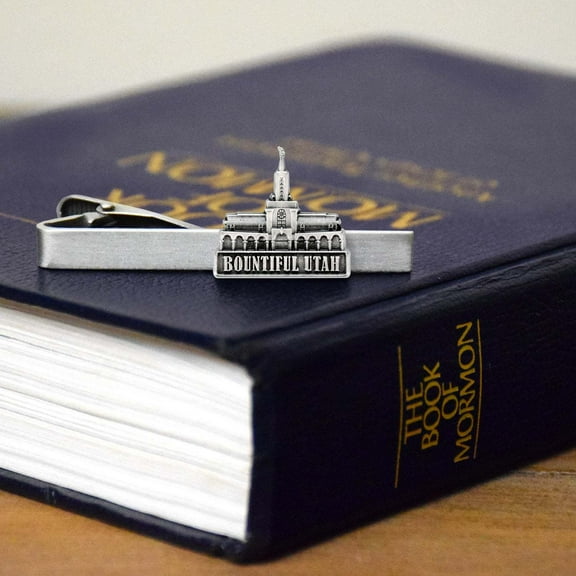 Bountiful Utah Antique Gold Temple Tieclip by Ringmasters