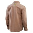 thumbnail image 3 of Men's Darius Rucker Collection by Fanatics Brown Minnesota Vikings Garment Dyed Long Sleeve Full Snap Shirt, 3 of 5