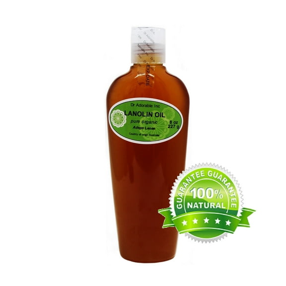 Dr Adorable - 8 oz - Lanolin Oil - Pure USP Grade Skin LIP Moisturizing