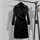 thumbnail image 4 of Gabardina clásica, abrigo a prueba de viento de moda de longitud media para uso diario de otoño y primavera, 4 of 4