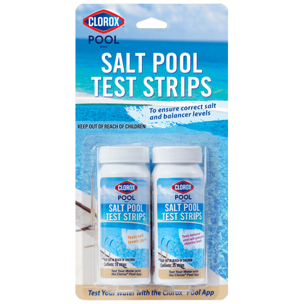 Clorox Pool&Spa Salt Pool Test Strips for Pool Water Testing