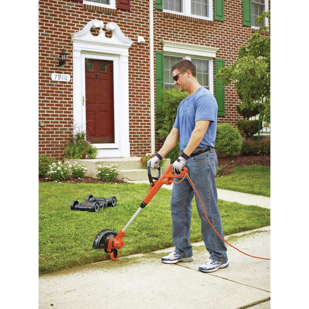 BLACK+DECKER 3-in-1 String Trimmer/Edger & Lawn Mower, 6.5-Amp,  12-Inch, Corded (MTE912) (Power cord not included), Black/Red : Everything  Else