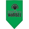 thumbnail image 4 of Pet and Dog Bandana Screen Printed, "Gobble Til You Wobble", 4 of 9