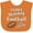 Orange, variant on Inktastic Papaw Football Grandson Gift Boys or Girls Baby Bib