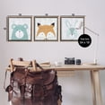 thumbnail image 3 of Stupell Industries Whimsical Woodland Nursery Animals Animals Painting Brown Floater Framed Canvas Art Print Wall Art, 18 x 18, Set of 3, 3 of 9
