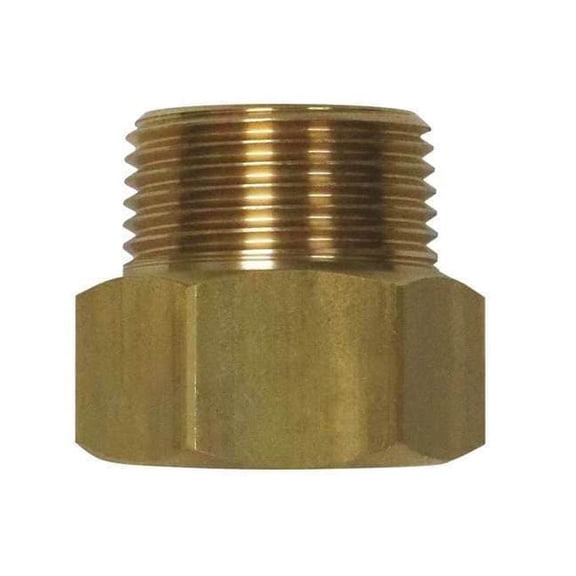 Sani-Lav Hose Adapter,Brass,3/4" x 3/4" N32