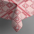 thumbnail image 5 of Pioneer Flower Floral Print Pattern Square Tablecloth, Waterproof Wipeable Spillproof Washable Table Cover for Home Kitchen Party and Daily Decor 42"x42", 5 of 6