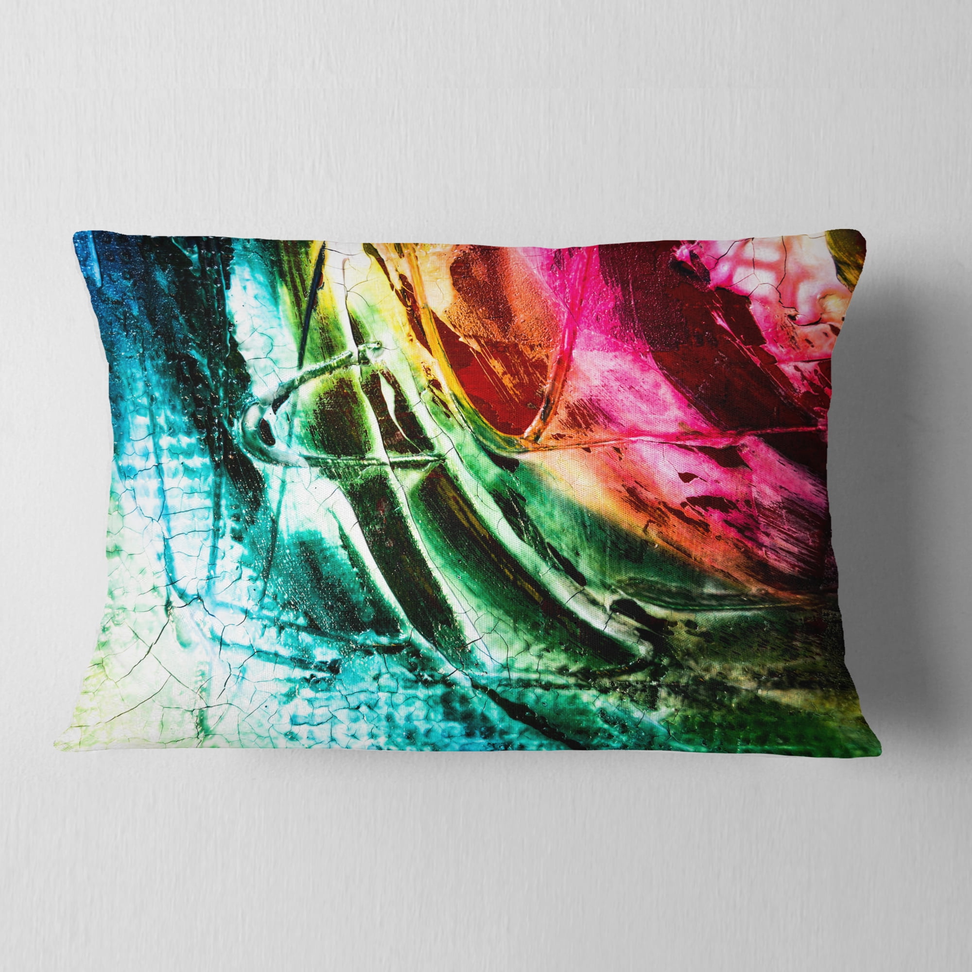 Designart Abstract Buddha Buddhism - Abstract Throw Pillow - 12x20