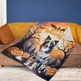 thumbnail image 4 of Mummy Border Collie Happy Halloween with Pumpkins Bats Spooky Fun Cozy Fleece Blanket Borders Dog Lovers Gifts Idea Warm Soft Throw Blanket - 00019, 4 of 5