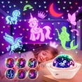 thumbnail image 1 of Proyector de luz nocturna One Fire Unicorns con 6 películas para niñas, 1 of 8