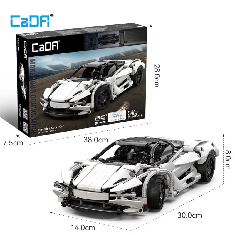 CaDA 1:14 Remote Control Storming Sport Car 402 Pcs