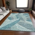 thumbnail image 3 of Dalyn Rugs Premium Machine Washable Mayfield AMF904 Teal 5' x 7'6" Rug, 3 of 7