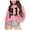 R57 Light Pink, variant on SJLDQY Girl's Sweatshirts Trendy Graphic Relax-fit Pullover Tops Long Sleeve Crew Neck Sweatshirt Size 3-4 Years
